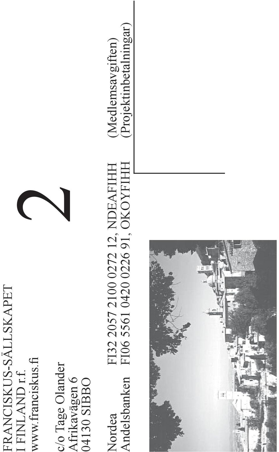 FI32 2057 2100 0272 12, NDEAFIHH (Medlemsavgiften)