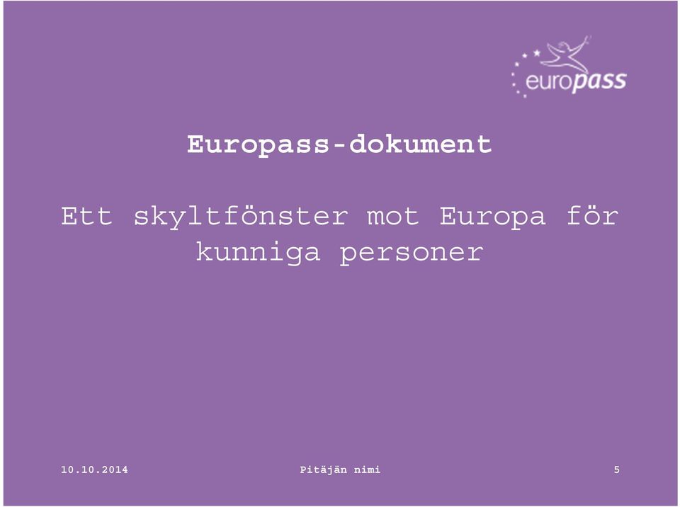 Europa för kunniga