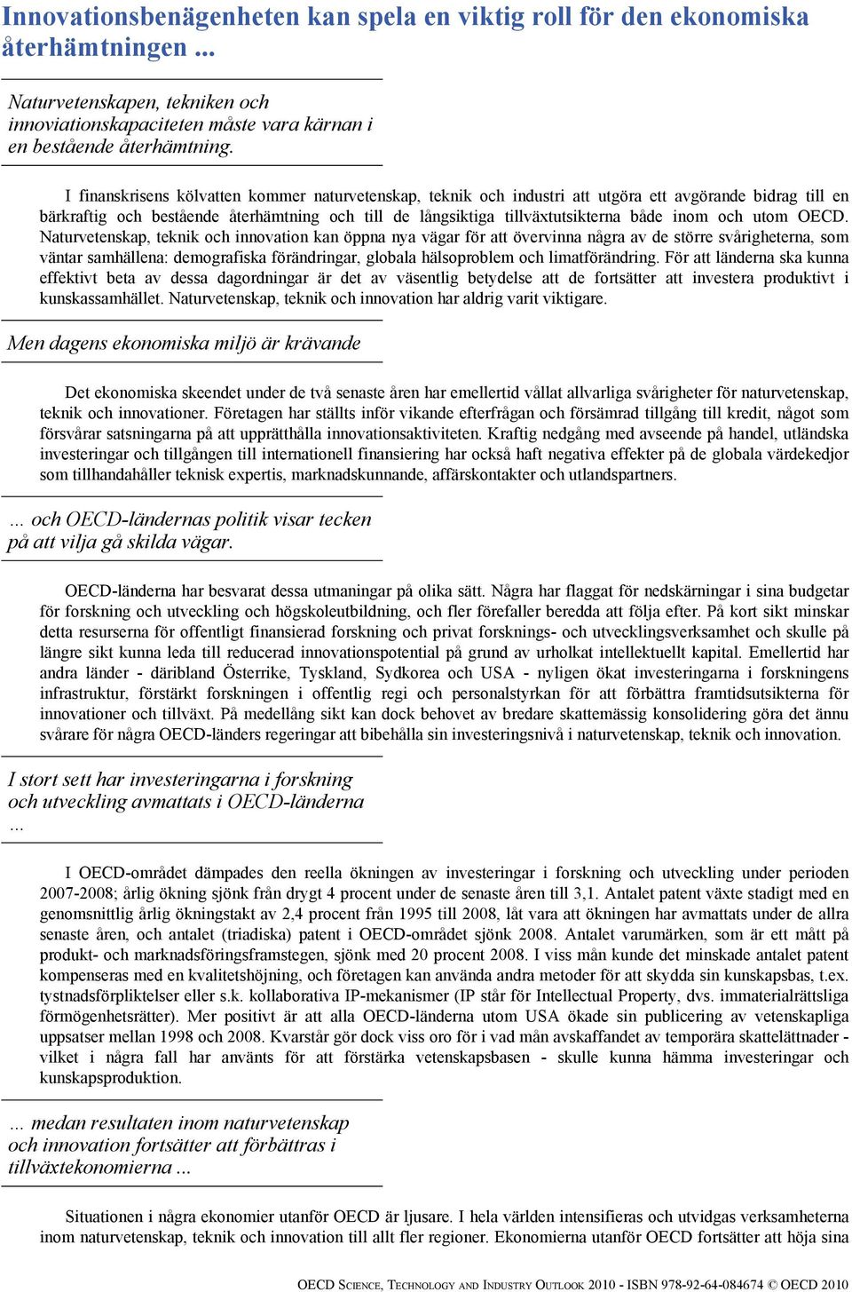 och utom OECD.