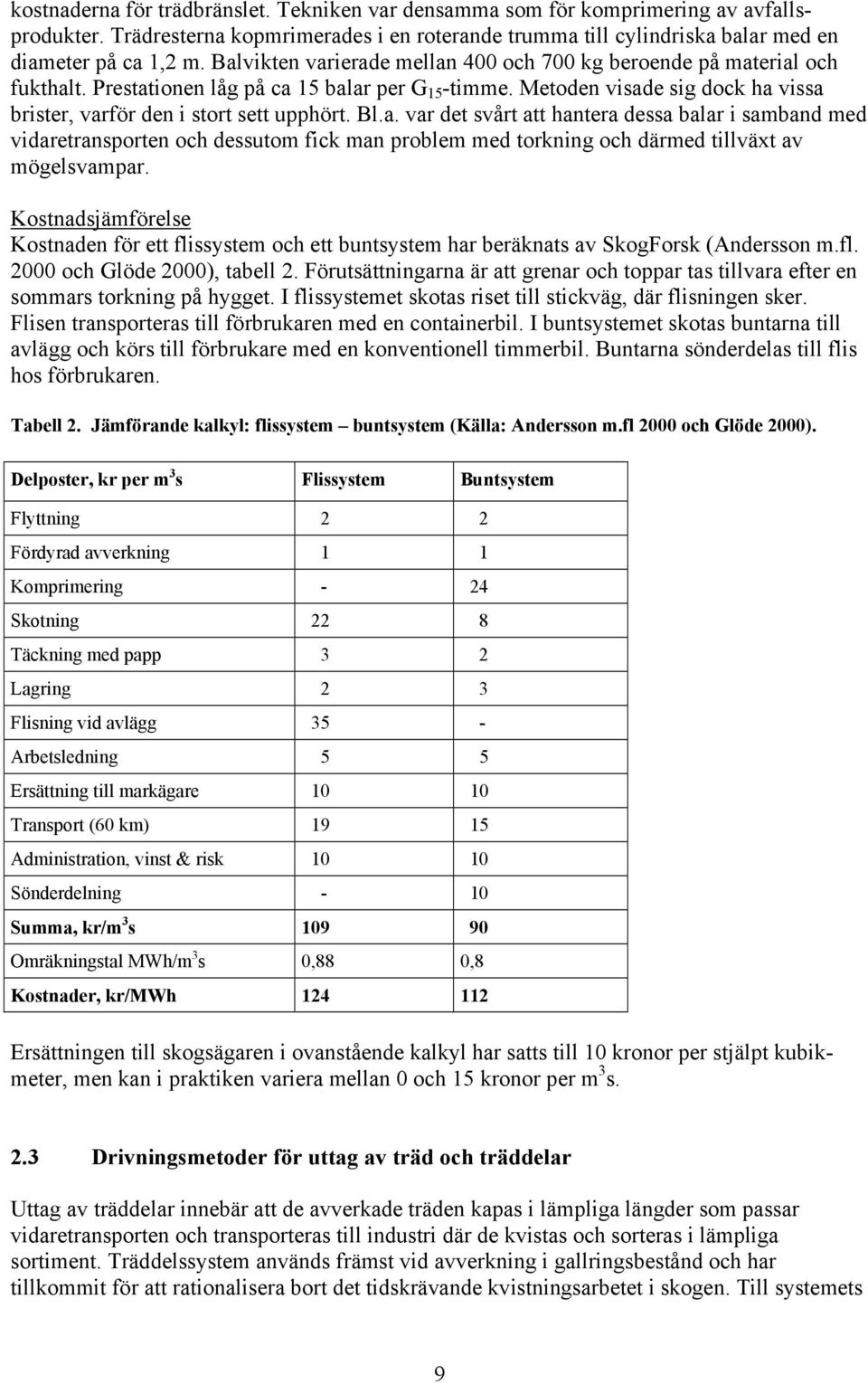 Bl.a. var det svårt att hantera dessa balar i samband med vidaretransporten och dessutom fick man problem med torkning och därmed tillväxt av mögelsvampar.