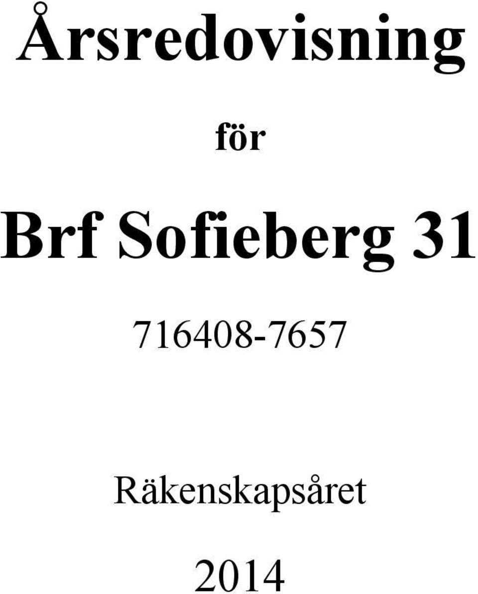 Sofieberg 31