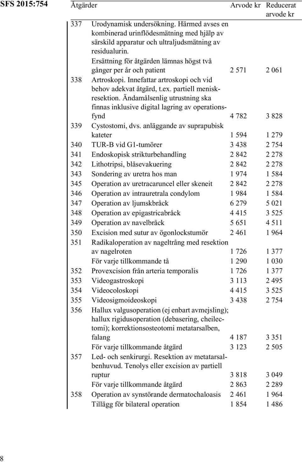 Ändamålsenlig utrustning ska finnas inklusive digital lagring av operationsfynd 4 782 3 828 339 Cystostomi, dvs.