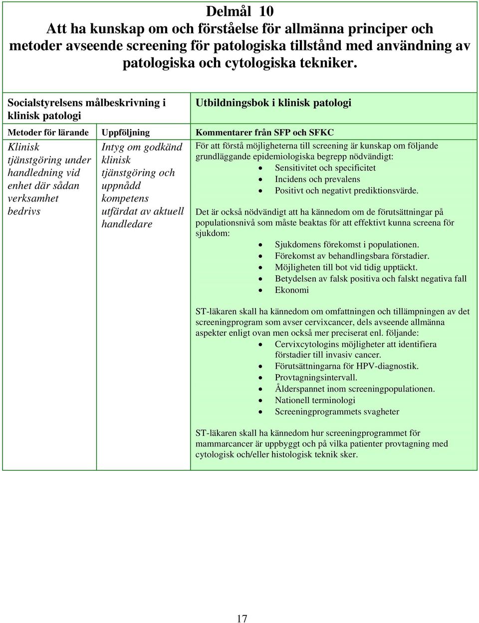 screening är kunskap om följande grundläggande epidemiologiska begrepp nödvändigt: Sensitivitet och specificitet Incidens och prevalens Positivt och negativt prediktionsvärde.