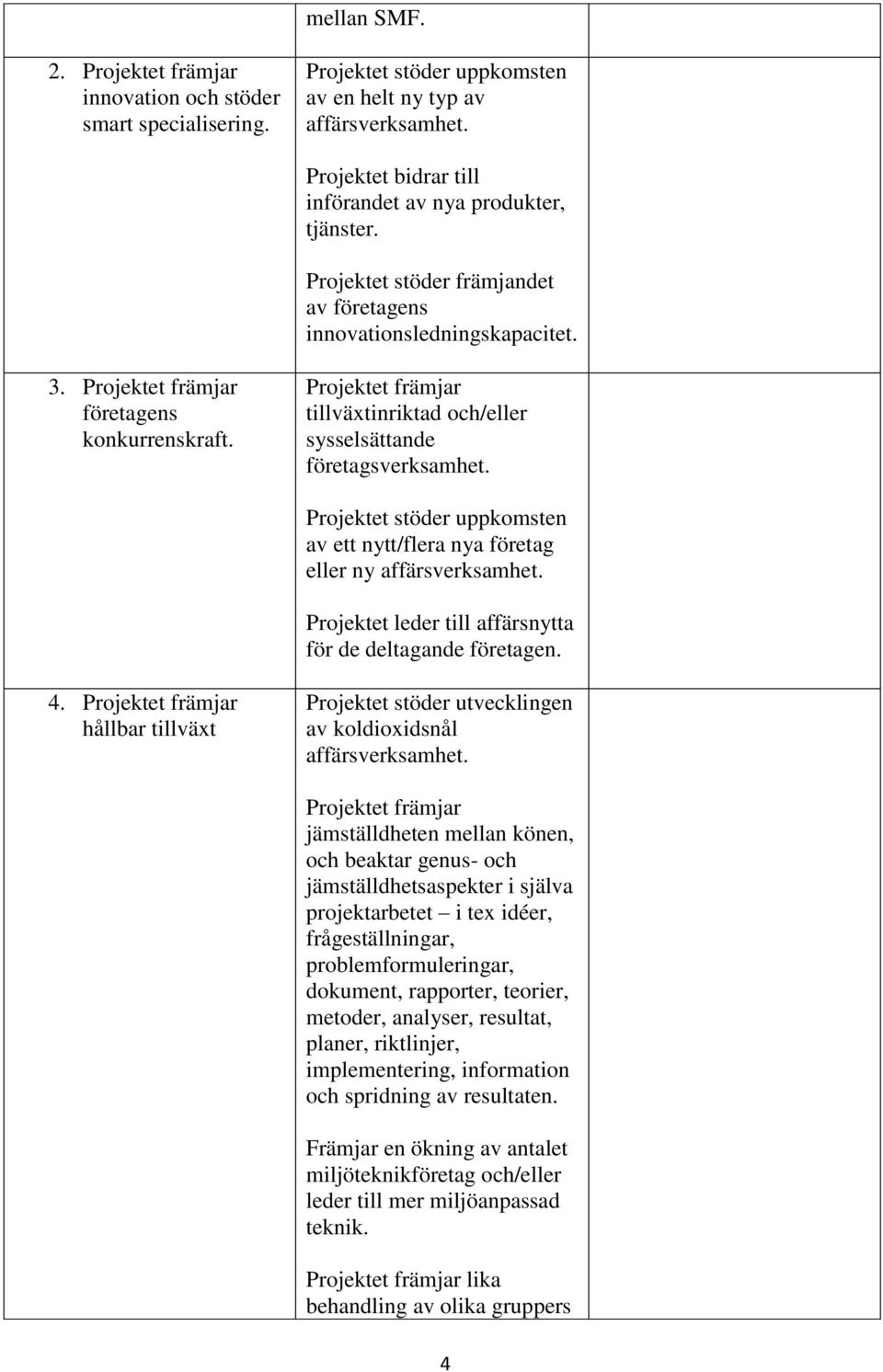 tillväxtinriktad och/eller sysselsättande företagsverksamhet. uppkomsten av ett nytt/flera nya företag eller ny affärsverksamhet.