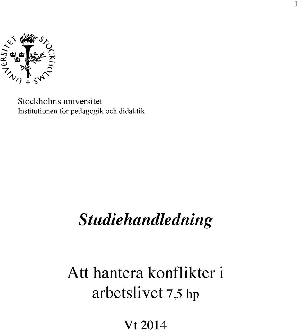 didaktik Studiehandledning Att