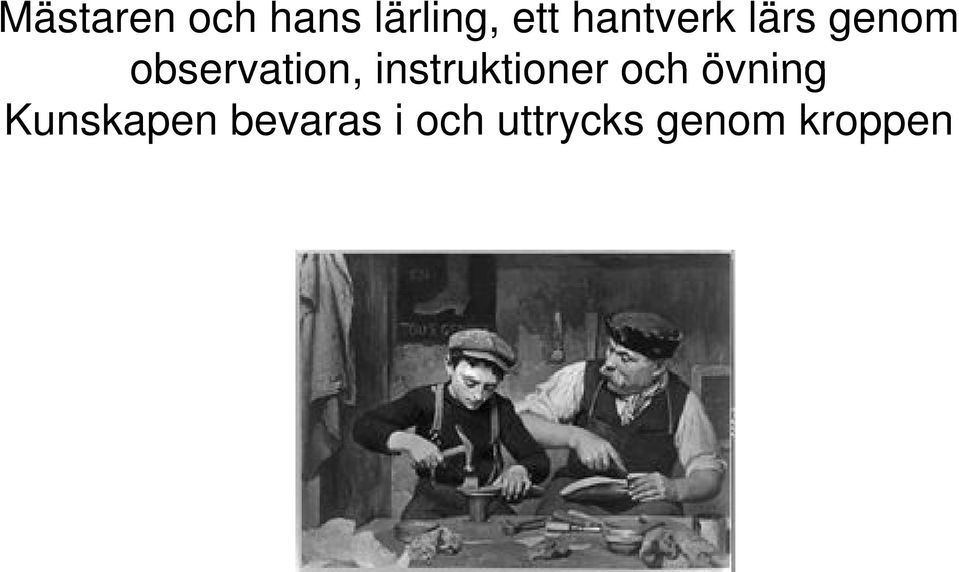 instruktioner och övning