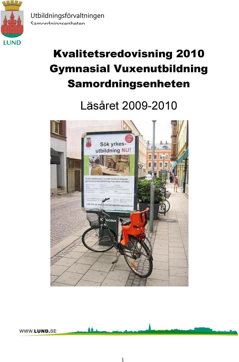 Kvalitetsredovisning 2010