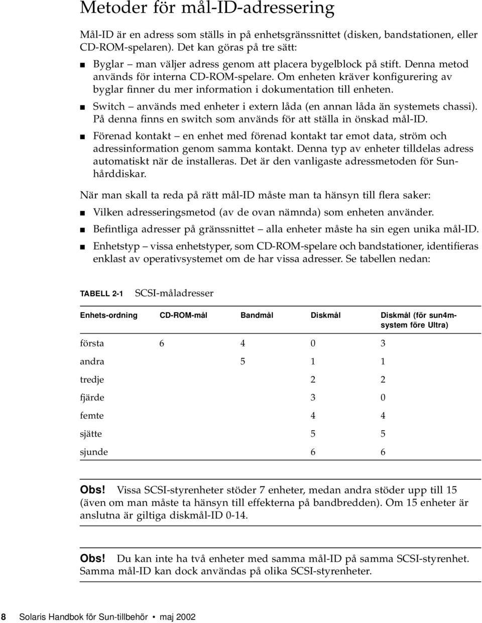 Om enheten kräver konfigurering av byglar finner du mer information i dokumentation till enheten. Switch används med enheter i extern låda (en annan låda än systemets chassi).