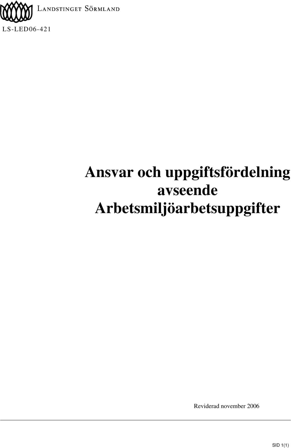 Arbetsmiljöarbetsuppgifter