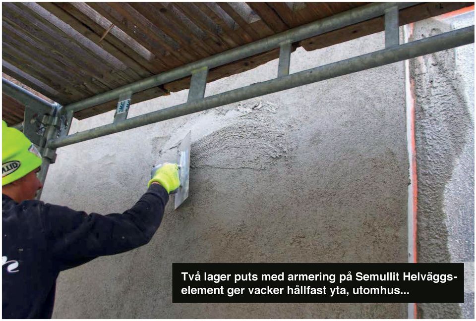 Helväggselement ger