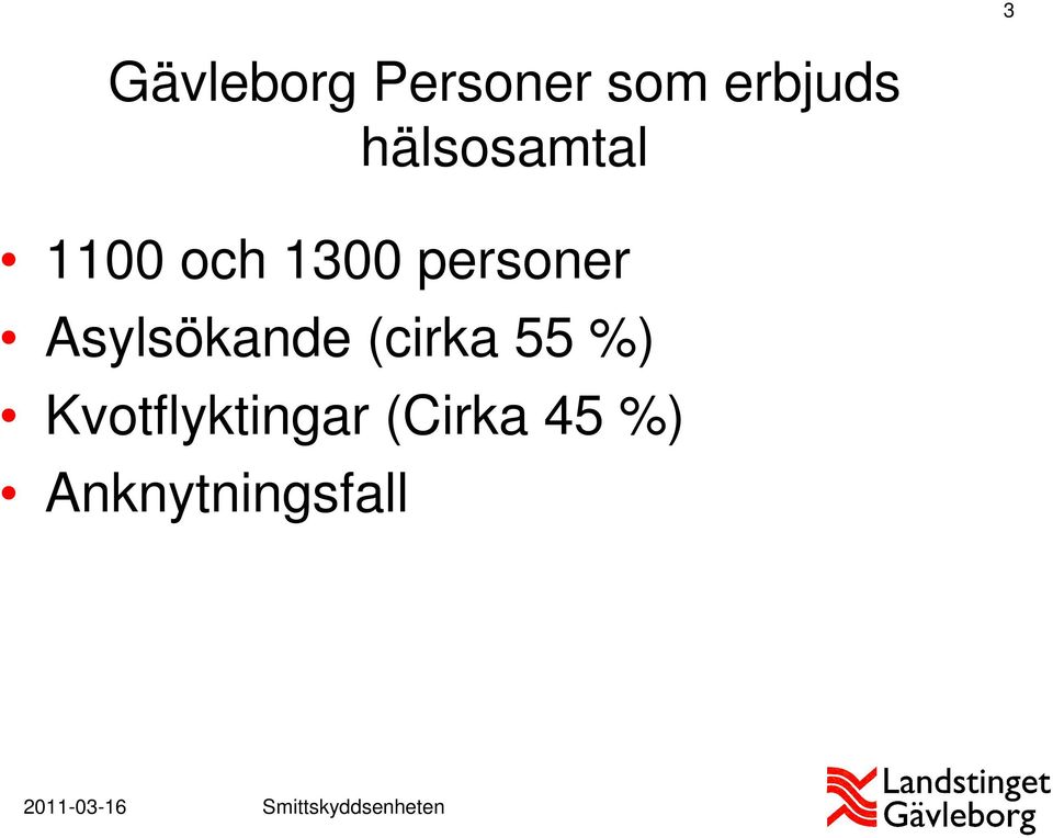 personer Asylsökande (cirka 55 %)