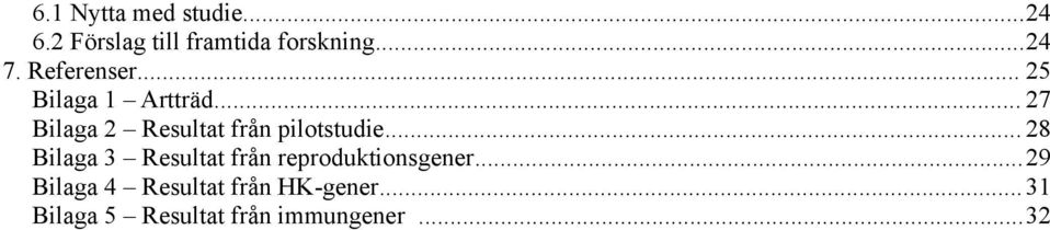 .. 27 Bilaga 2 Resultat från pilotstudie.