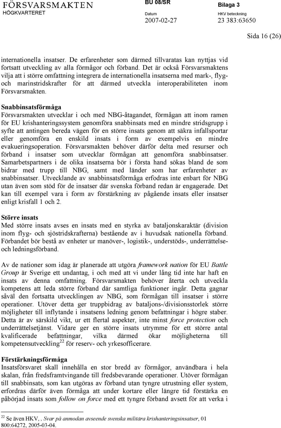 Försvarsmakten.