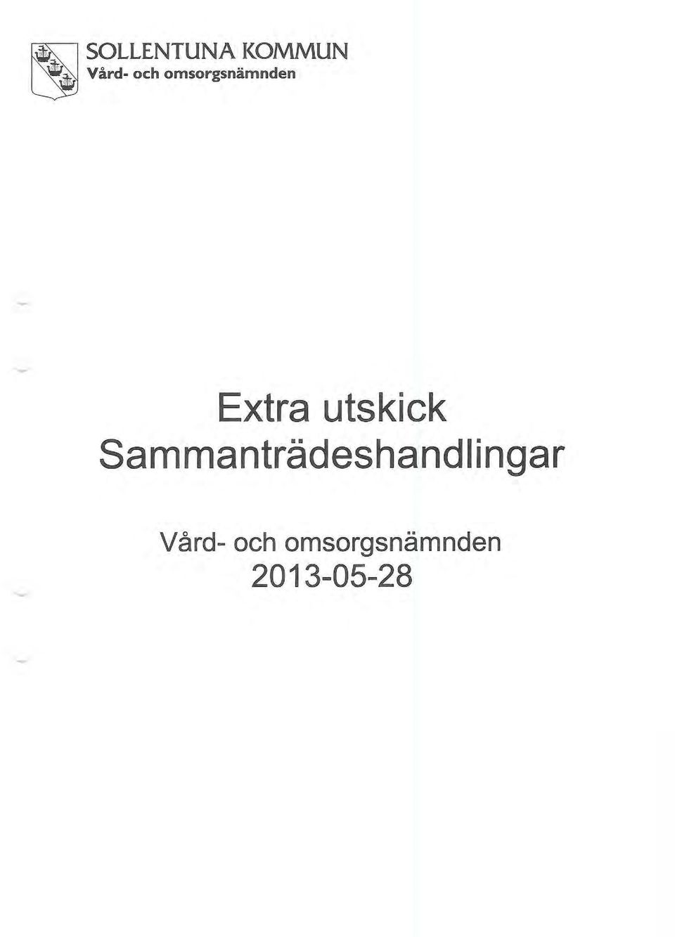 Sammanträdeshandlingar Vård-