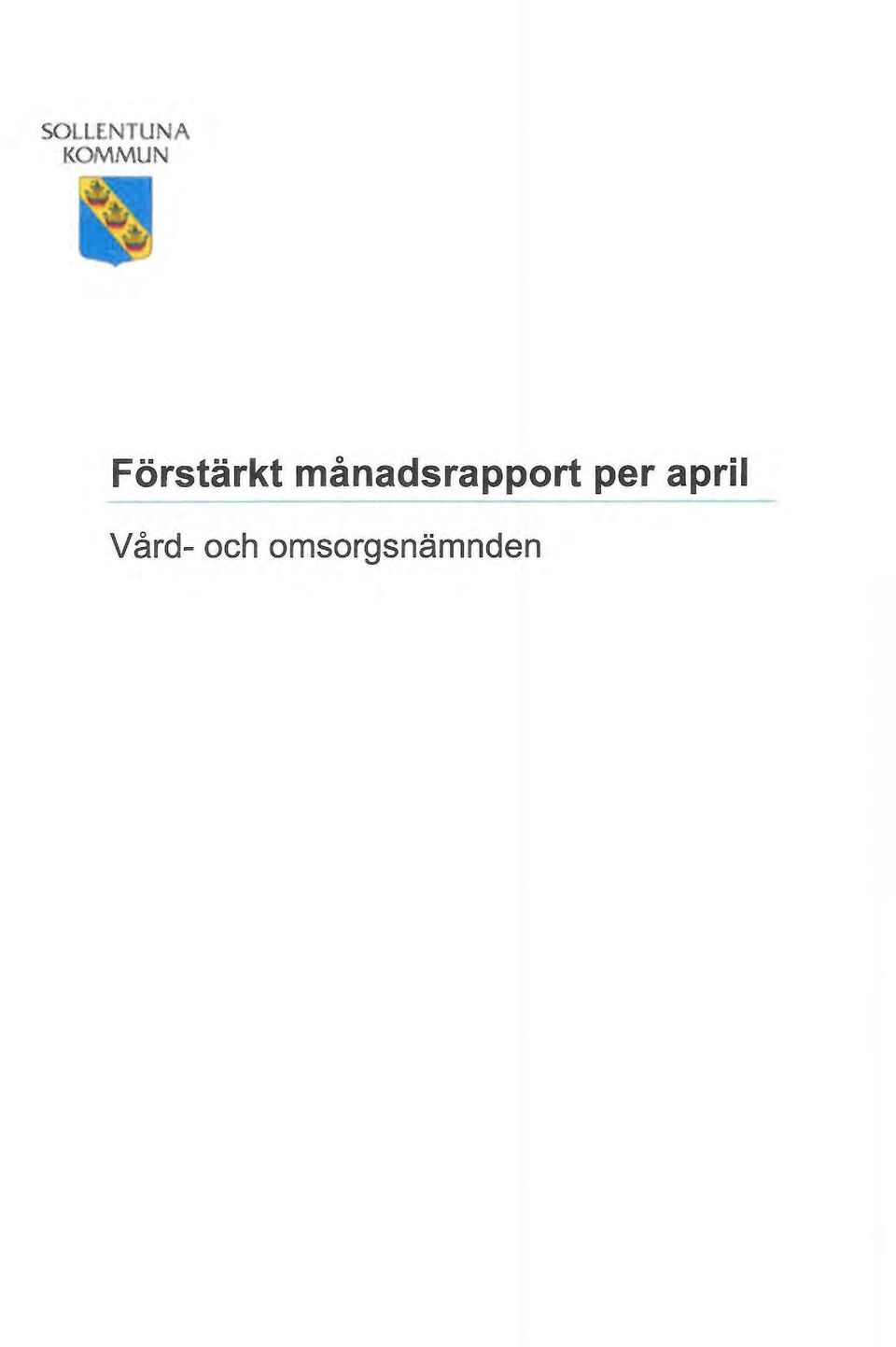 månadsrapport per