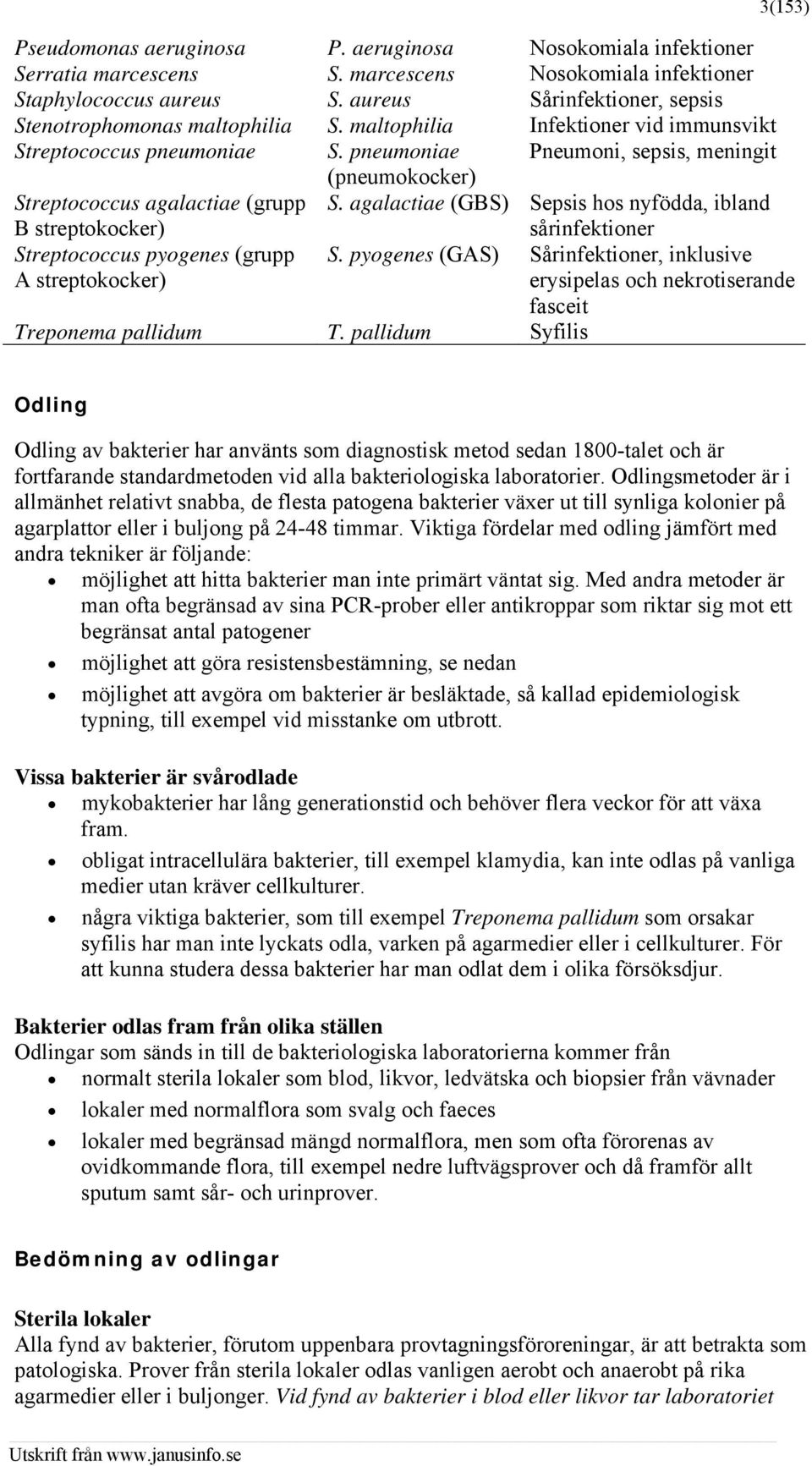 pneumoniae Pneumoni, sepsis, meningit (pneumokocker) Streptococcus agalactiae (grupp S.