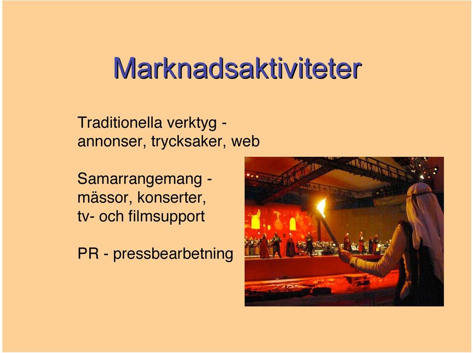 Samarrangemang - mässor, konserter,