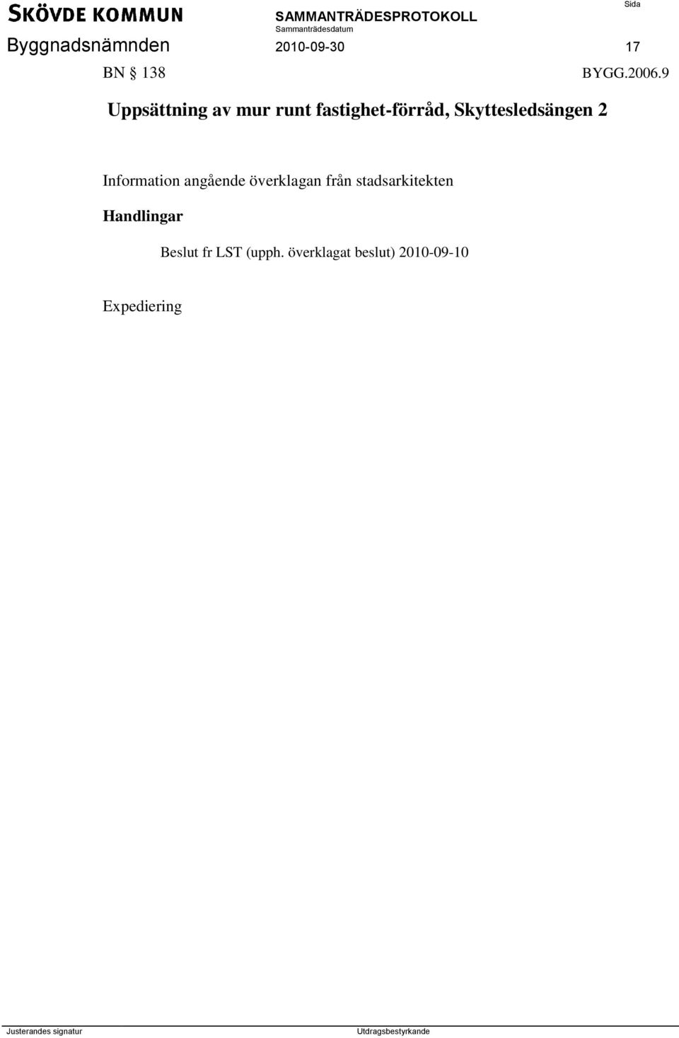 2006.9 Information angående överklagan från