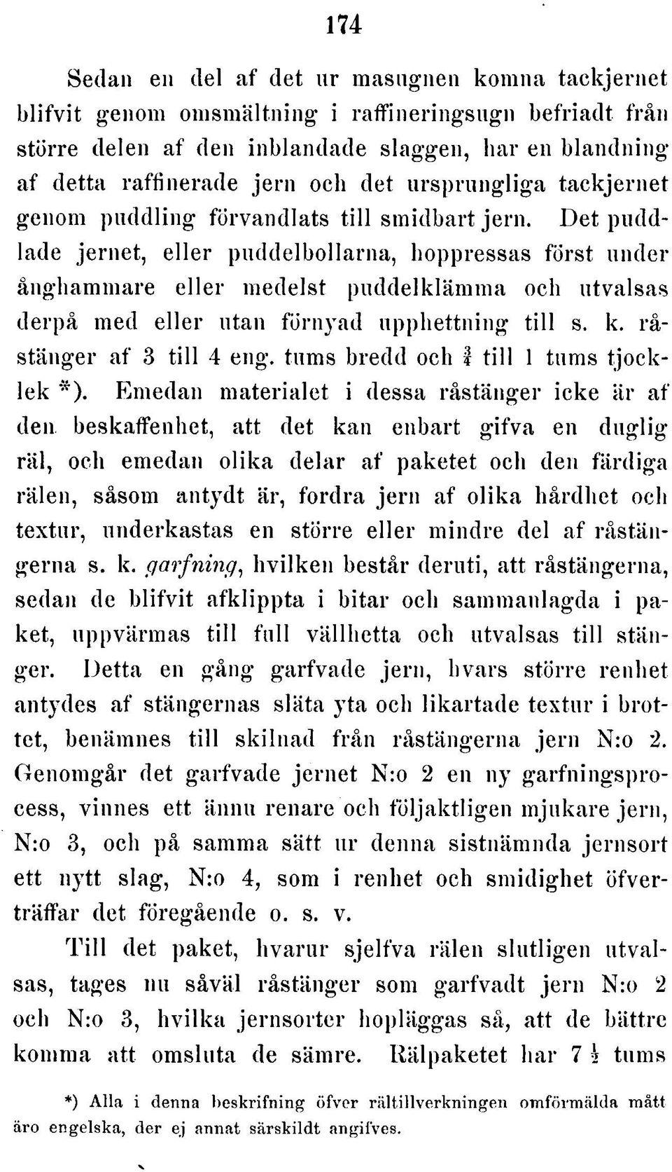 D e t p u d d - lade je rn e t, e lle r p u dd e lb o lla rn a, hoppressas fö rs t u n d e r å n g h a m m a re e lle r m e d e lst p u d d e lk lä m m a och u tv a ls a s d e rp å m ed e lle r u tan