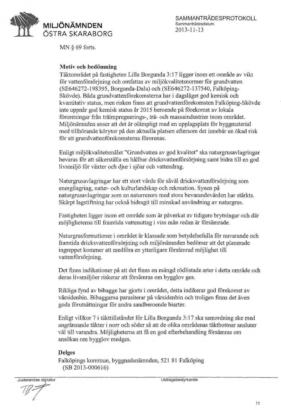 Borgunda-Dala) och (SE646272-137540, Falköpingskövde).