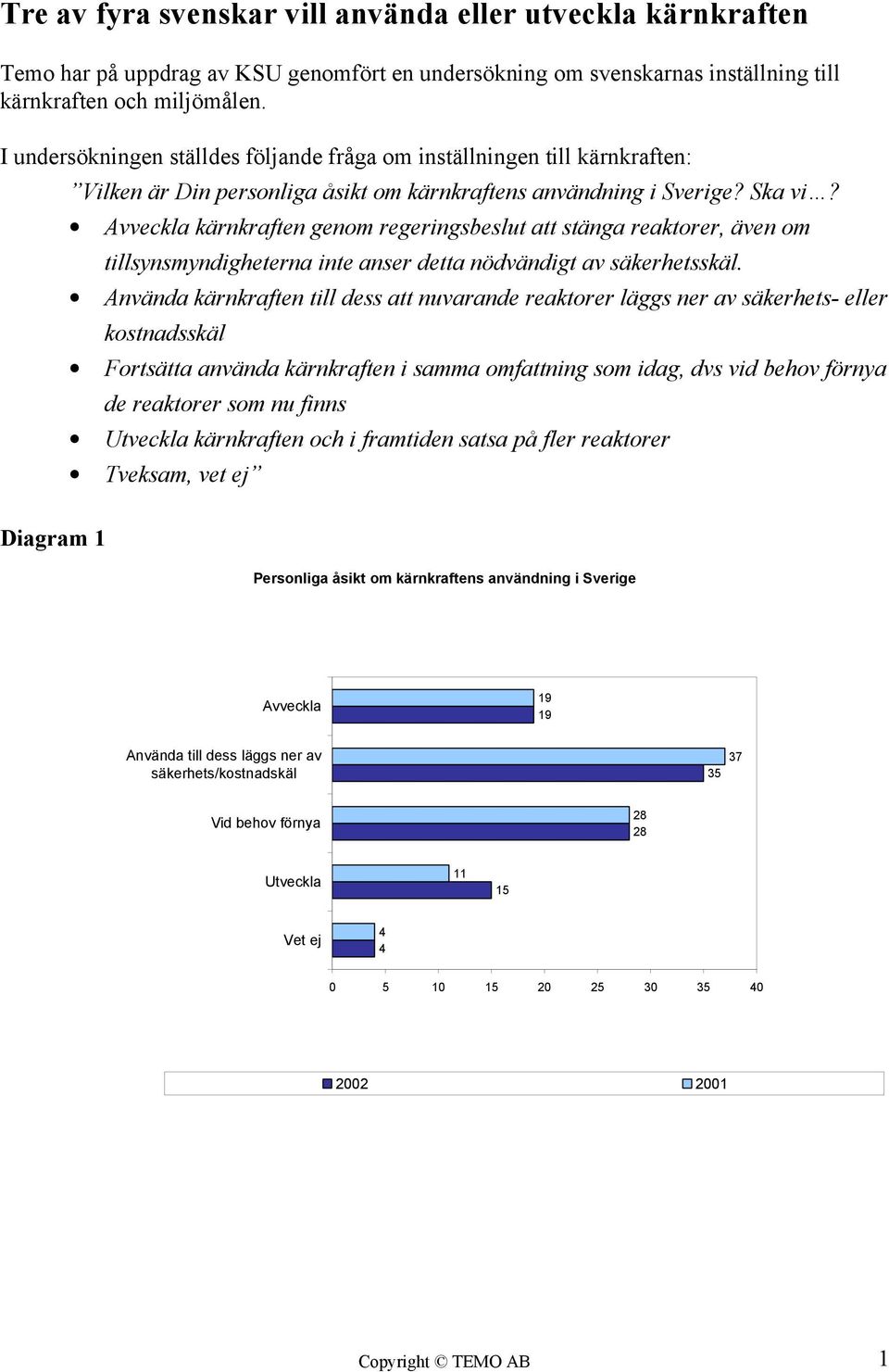 Avveckla kärnkraften genom regeringsbeslut att stänga reaktorer, även om tillsynsmyndigheterna inte anser detta nödvändigt av säkerhetsskäl.