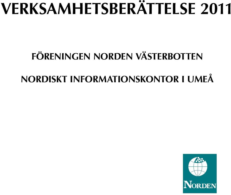 VÄSTERBOTTEN NORDISKT