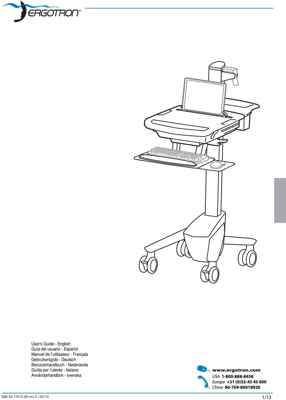 com De senaste versionerna av installationshandledningen och nedladdning av programvaran för StyleLink fi nns på: www.ergotron.