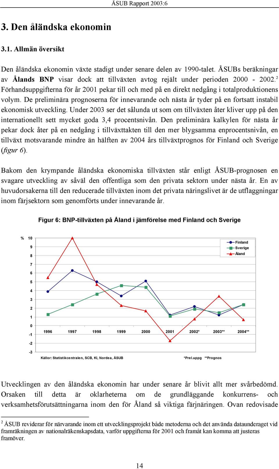 De preliminära prognoserna för innevarande och nästa år tyder på en fortsatt instabil ekonomisk utveckling.