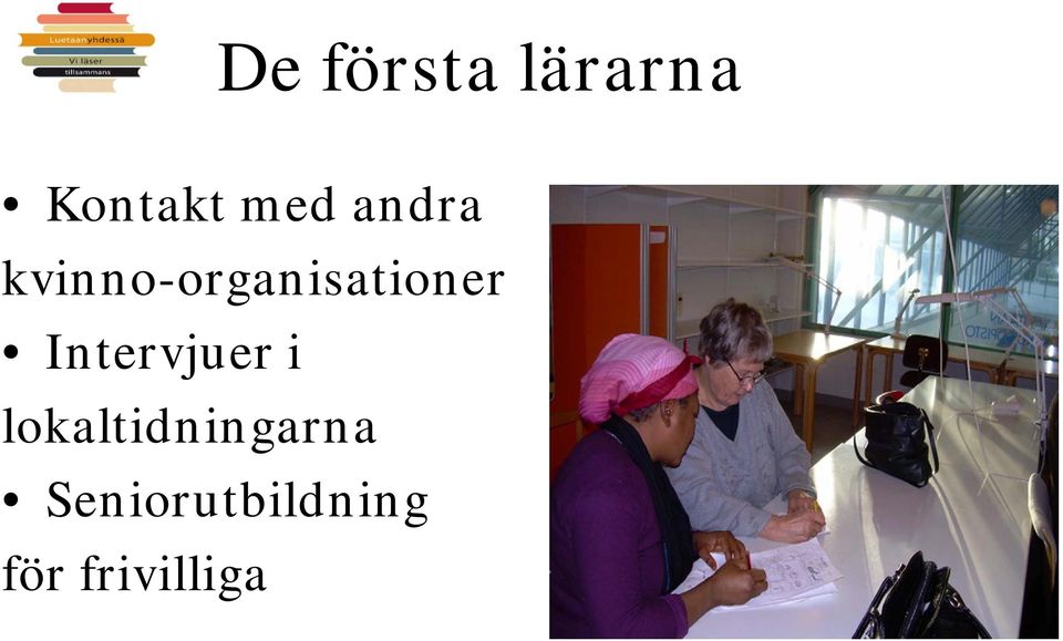 Intervjuer i lokaltidningarna