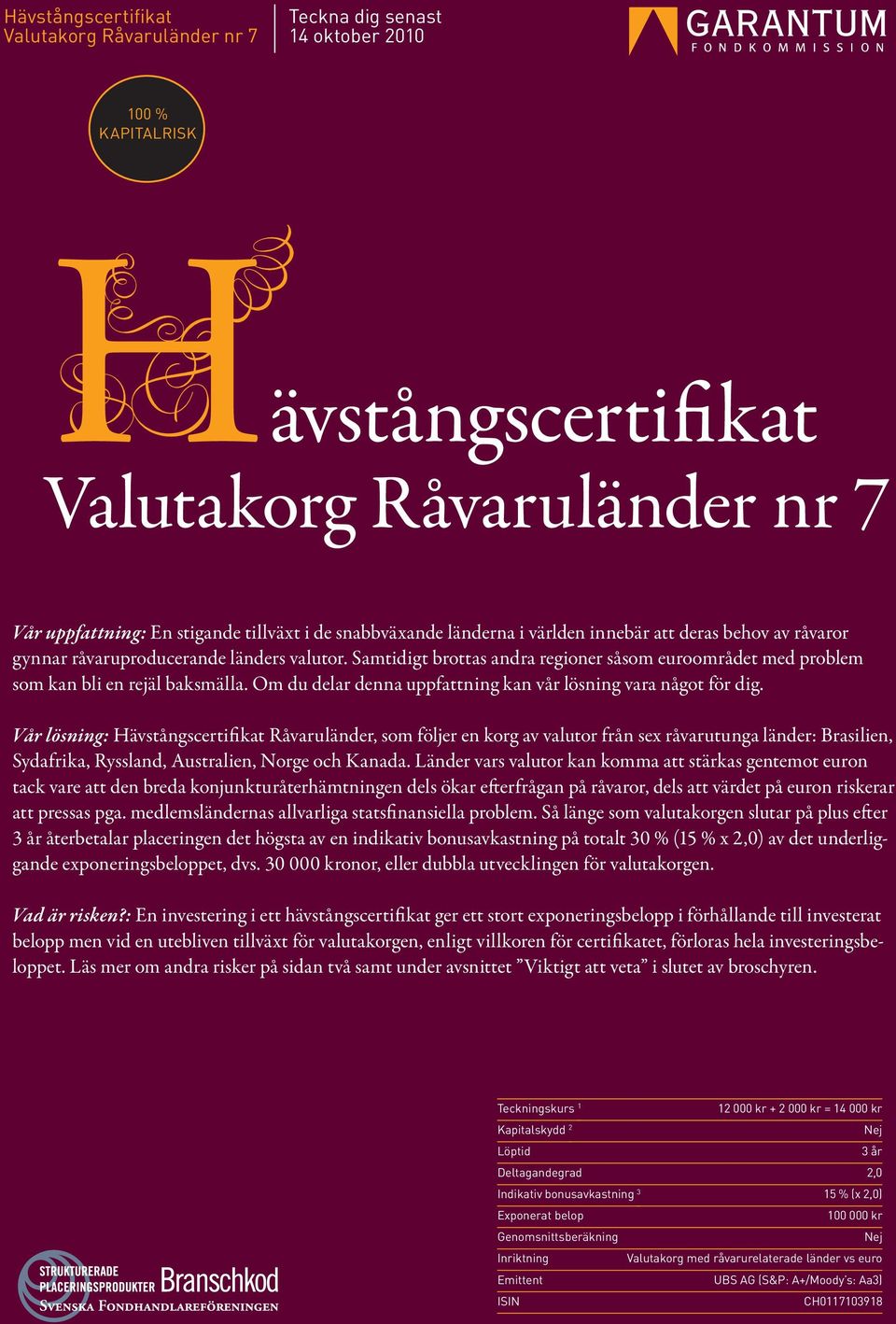 Samtidigt brottas andra regioner såsom euroområdet med problem som kan bli en rejäl baksmälla. Om du delar denna uppfattning kan vår lösning vara något för dig.
