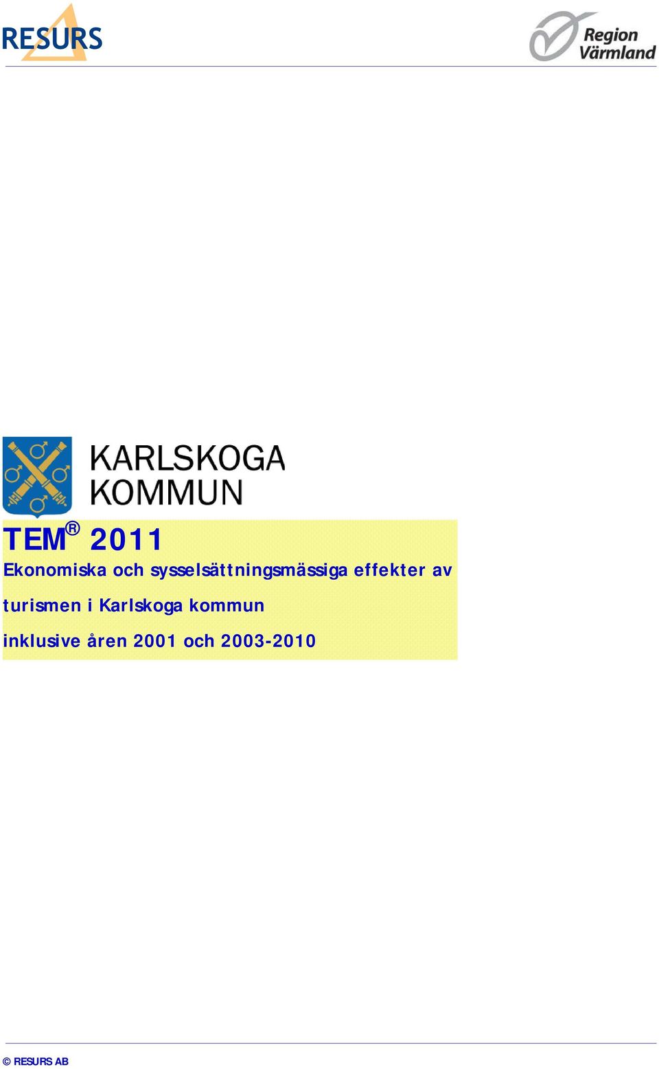 av turismen i Karlskoga kommun