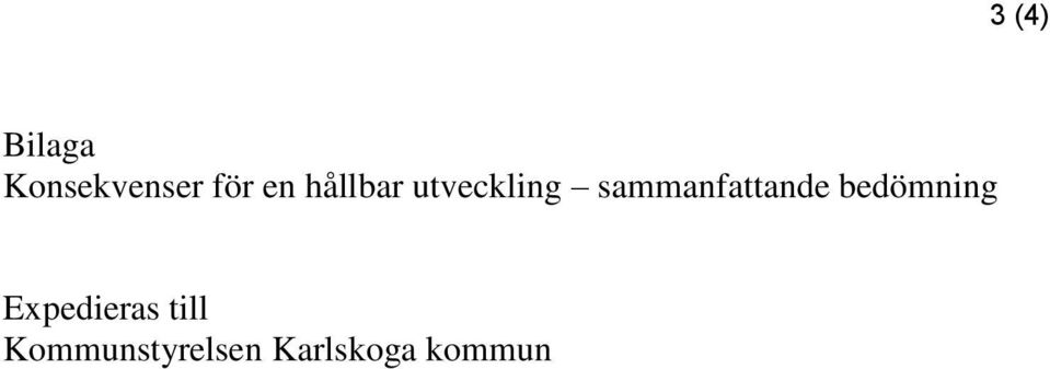 sammanfattande bedömning