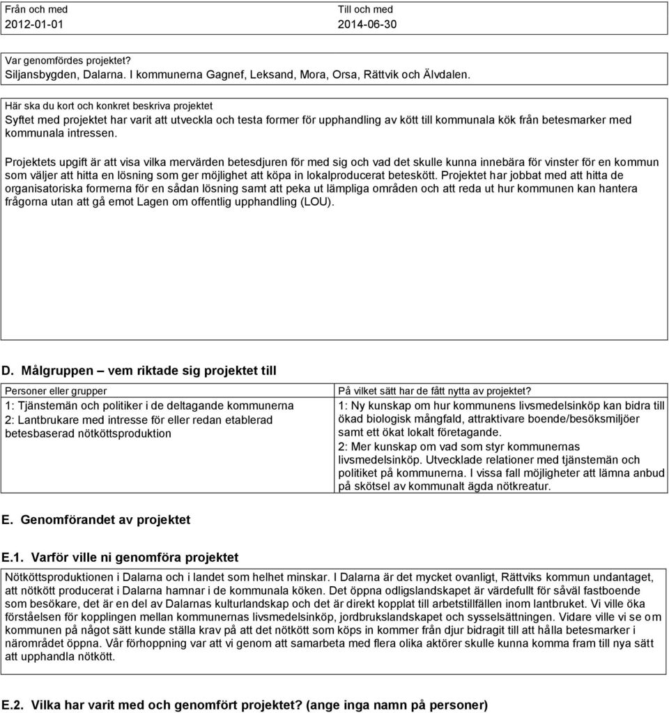 Projektets upgift är att visa vilka mervärden betesdjuren för med sig och vad det skulle kunna innebära för vinster för en kommun som väljer att hitta en lösning som ger möjlighet att köpa in