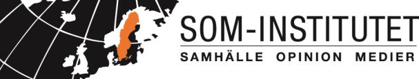 Svenska demokratitrender 1986 2015 SOM-institutet SOM-institutet är en universitetsbaserad undersökningsorganisation som varje år genomför breda samhällsundersökningar av svenska folkets vanor,