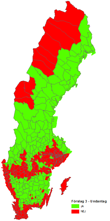 Möjligt Skogsundantag Röda områden = tvingade att ha EFA Denna karta är