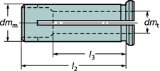 VRKTYSSYSTM Tillbehör Cylindriska hylsor för Hydro-rip Slitsad 393.C Metriskt utförande Tumutförande Dimensioner, mm Dimensioner, tum Hylsstorlek Beställningskod dm t dm m 2 l 3 l 12 393.