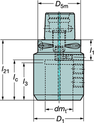 VRKTYSSYSTM Whistle Notch skaftadapter ör skaft enligt DIN 6535-H 391.