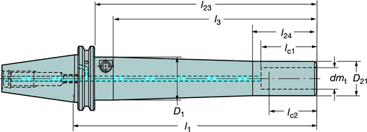 VRKTYSSYSTM Hydro-rip Pencil Precisionschuck Penntyp Hydro-rip Solida hållande Coromant verktyg Metriskt utförande 392.272CB/.55CB Utförande 2 392.