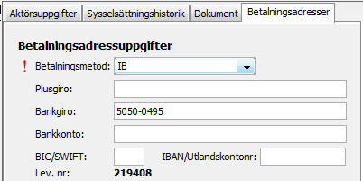 Utbetalning till ett Bankkonto Betalsätt / Betalmetod (PayMethod) Nordeas Plusgiro (IP) Bankgirocentralen (IB) Bankgiro (BankAccount) Plusgiro (PostalAccount) Bankkonto (OtherAccount) Status 0000018
