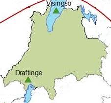 7. Jönköpings län Karta över lokalerna i Jönköping Jönköpings län tillhör den centrala zonen i den zonindelning som gjorts inom Ozonmätnätet i södra Sverige.