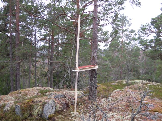 10.2. Hjälmarsberg Foto över mätstationen Hjälmarsberg Koordinater: X: 6582134 Y: 1506223 Zon: Nordlig zon Lokaltyp, kategori: Höglänt Beskrivning av mätplatsen Beläget på ett berg ca 65 m.ö.h.