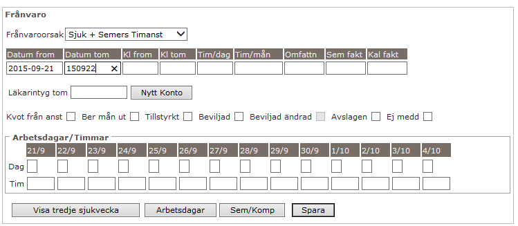 Timvikarie blir sjuk (Gäller ej Kungälvs kommun) När en timvikarie som fått ett bokat pass via Time Care Pool, blir sjuk, behandlas denna bokning i Attest Time Care Pool.