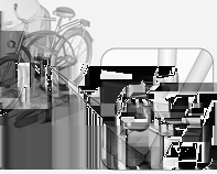 74 Förvaring Hopsättning av cykelhållaren 1. Vrid pedalerna till läge (som bilden visar) och ställ cykeln på det främre hjulstödet. Se till att cykeln står mitt på hjulstödet.