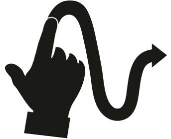 på knappen Öka förstoring (+). För att minska teckenstorlek, tryck på knappen Minska förstoring (-).