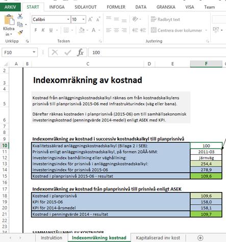 Ange: Investeringskostnad, kr Prisnivå enligt