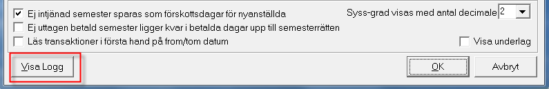 Har du arbetsschema på dina anställda, behöver du inte lönebereda in arbetade timmar och semesterlönegrundande frånvarotimmar utan dessa hämtas från kalendariet.