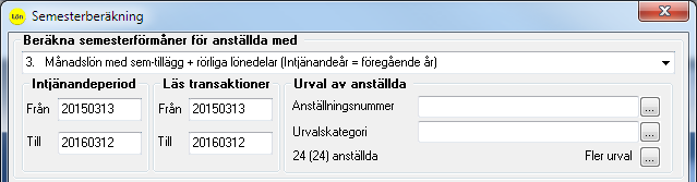 4. Säkerhetskopia före semesterberäkning En säkerhetskopia ska tas före semesterberäkningen.