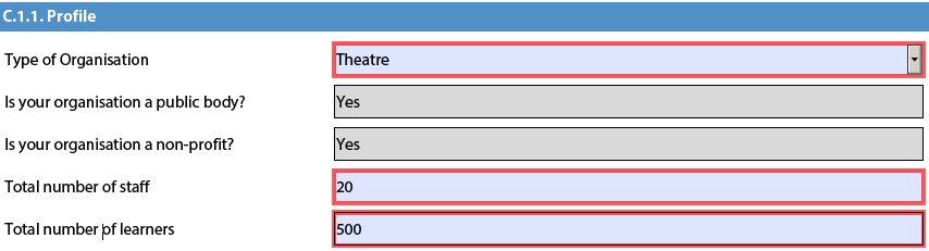 Participant portal är felaktiga ska du logga in på ert PIC-nummerkonto, uppdatera och sedan lägga in PIC-numret på nytt i ansökan och klicka på check PIC. Du måste vara uppkopplad mot Internet. I C.1.