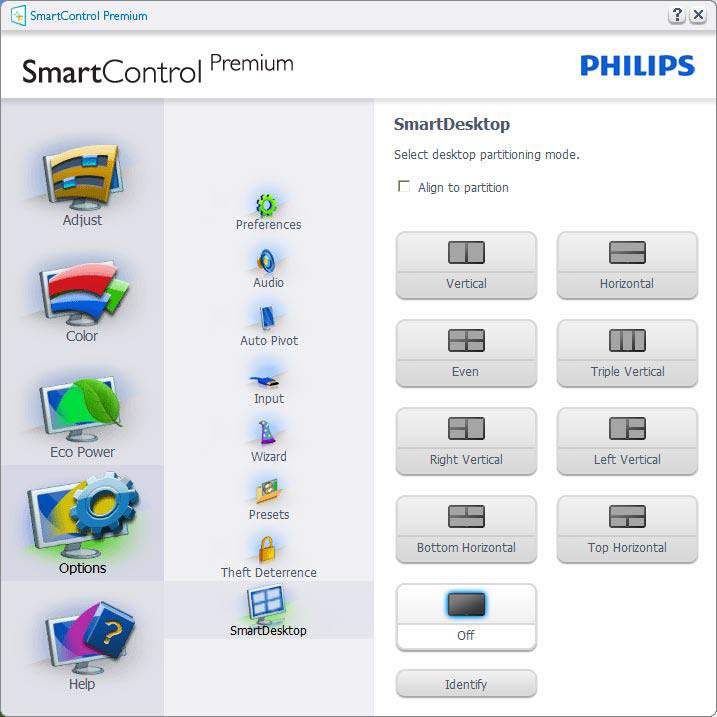 3. Bildoptimering 3.4 SmartDesktop Guide SmartDesktop SmartDesktop finns i SmartControl Premium. Installera SmartControl Premium och välj SmartDesktop i Alternativ.