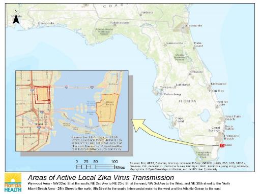 Situation in Florida, as of 9 September 616 imported cases 56 autochthonous cases - 49 in Miami-Dade county - 1 in Broward county - 3 in Palm Beach county - 1 in Pinellas (Tampa area) - 2 under